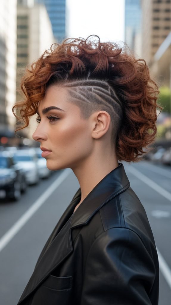 Waterfall Braid into Curly Bun