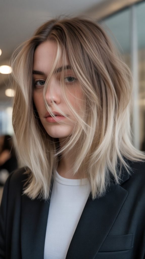 Long Bob with Feathered Ends