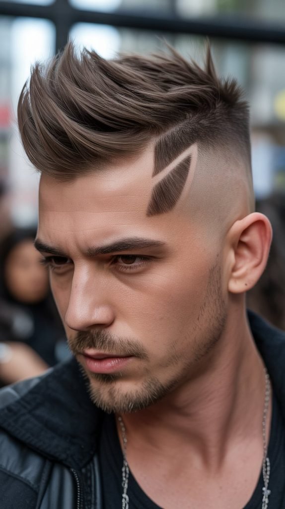 . Faux Hawk with Skin Fade