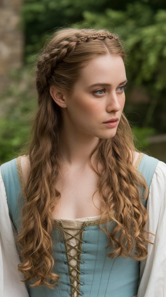 Braided Half-Up Renaissance Style