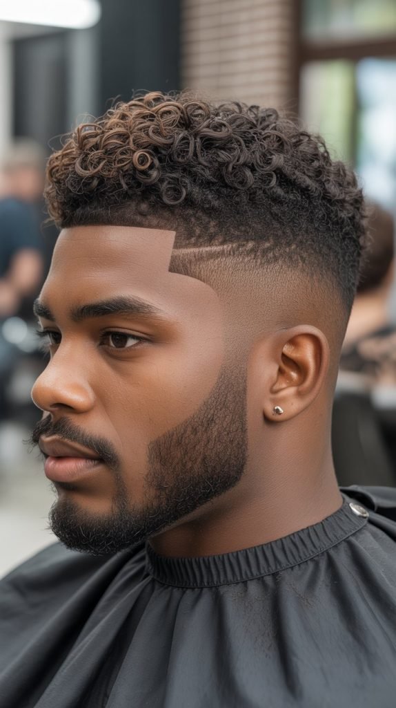 14. The Curly Top Fade