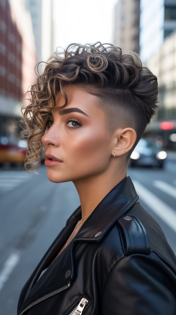 Curly Faux Hawk