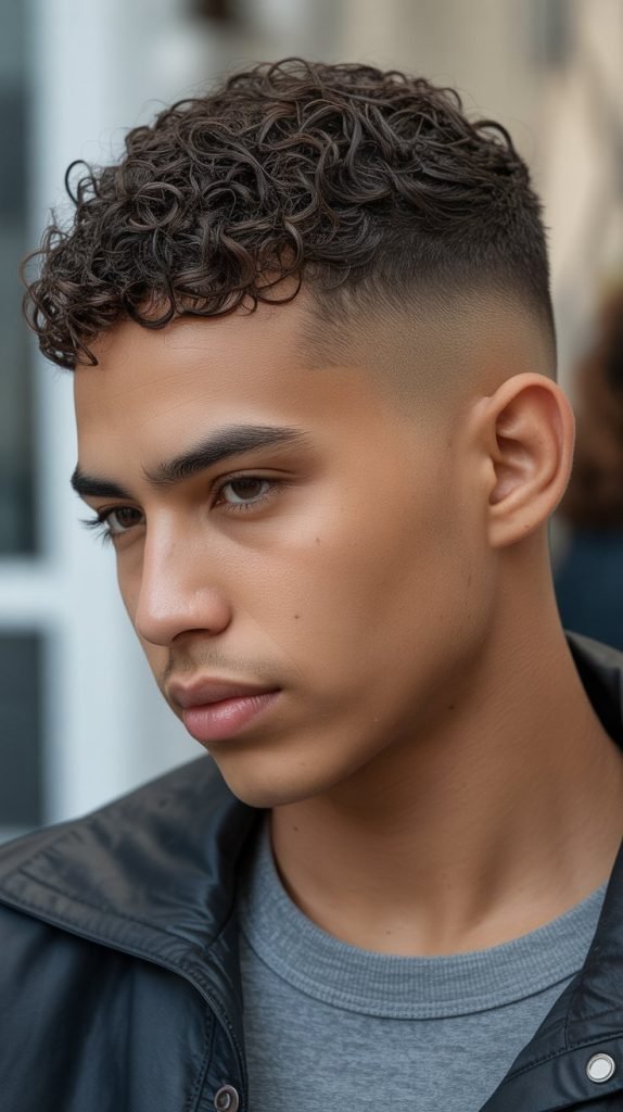 Curly Buzz Cut