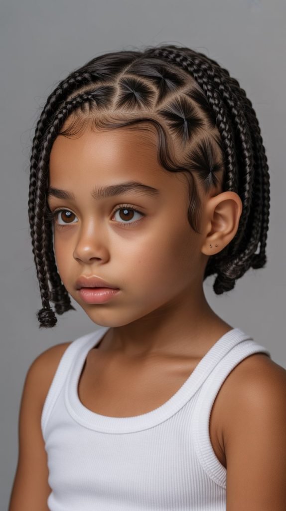 26. Cornrow Bob Style