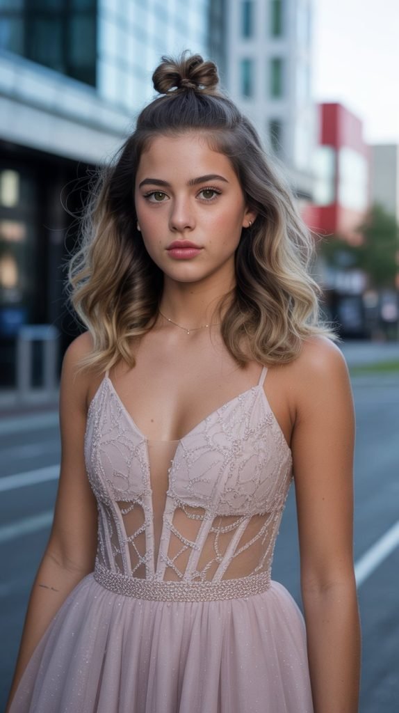 29. Half-Up Top Knot