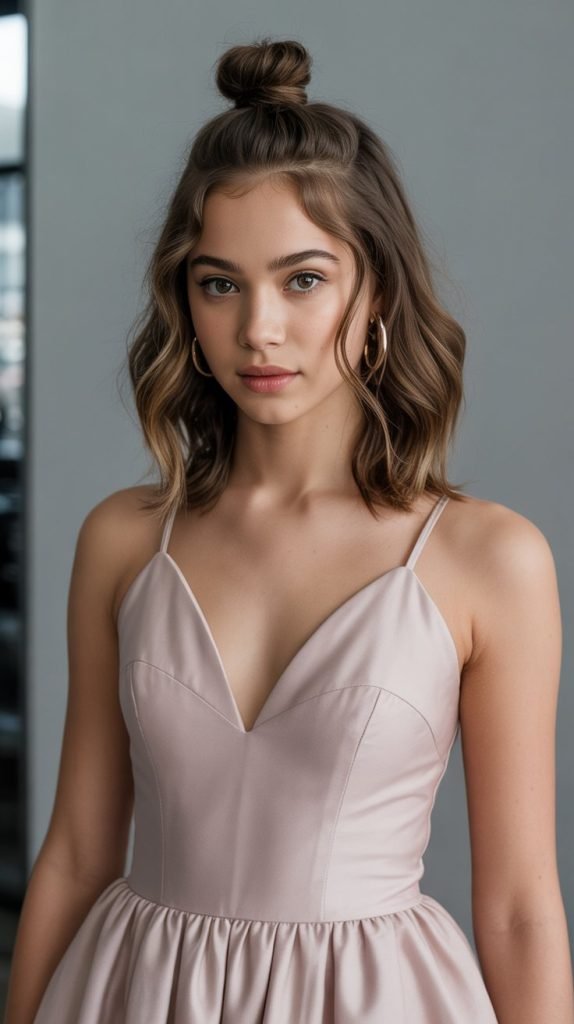 21. Top Knot with Face-Framing Pieces