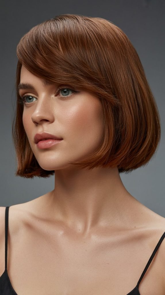 11. The Bob with Side-Swept Bangs