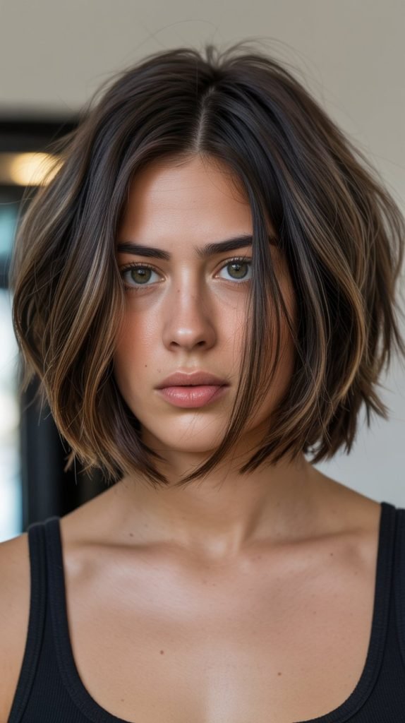 17. Choppy Bob with Face-Framing Layers