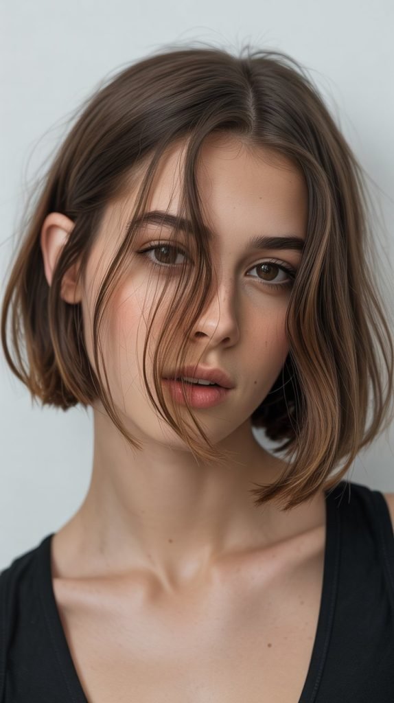  Long Bob with Face-Framing Layers