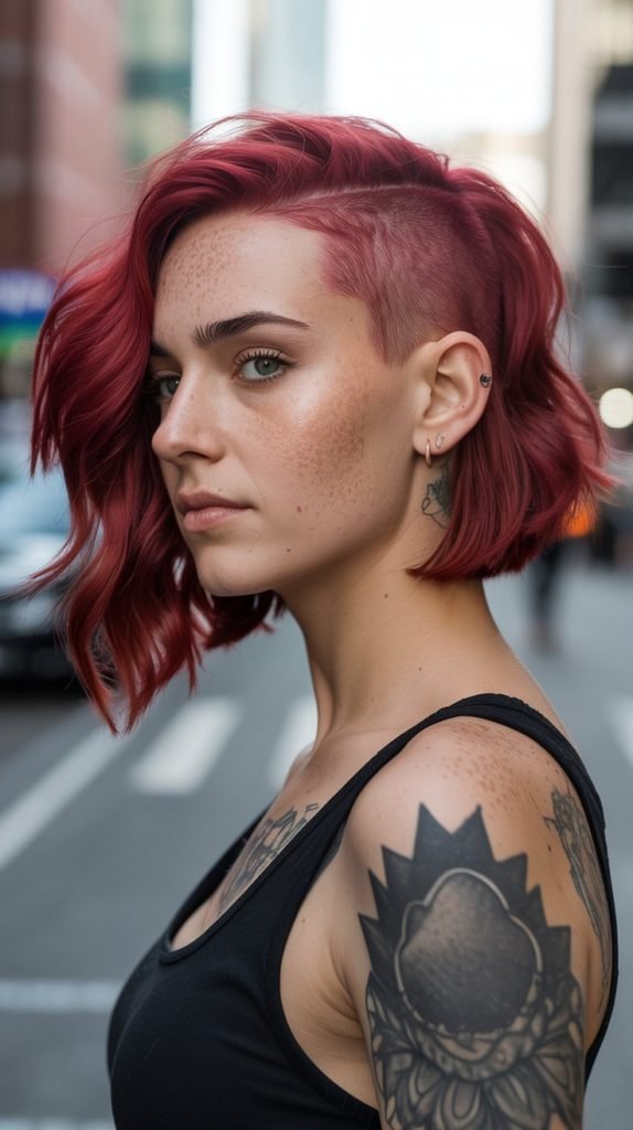 21. The Angled Bob with Undercut