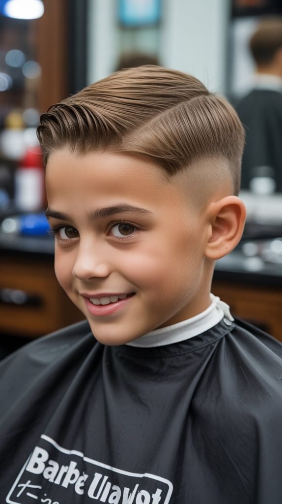 1. Classic Low Fade with Side Part