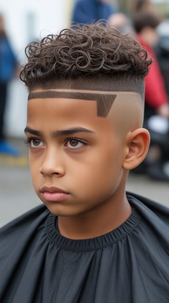 15. Curly Mohawk Fade