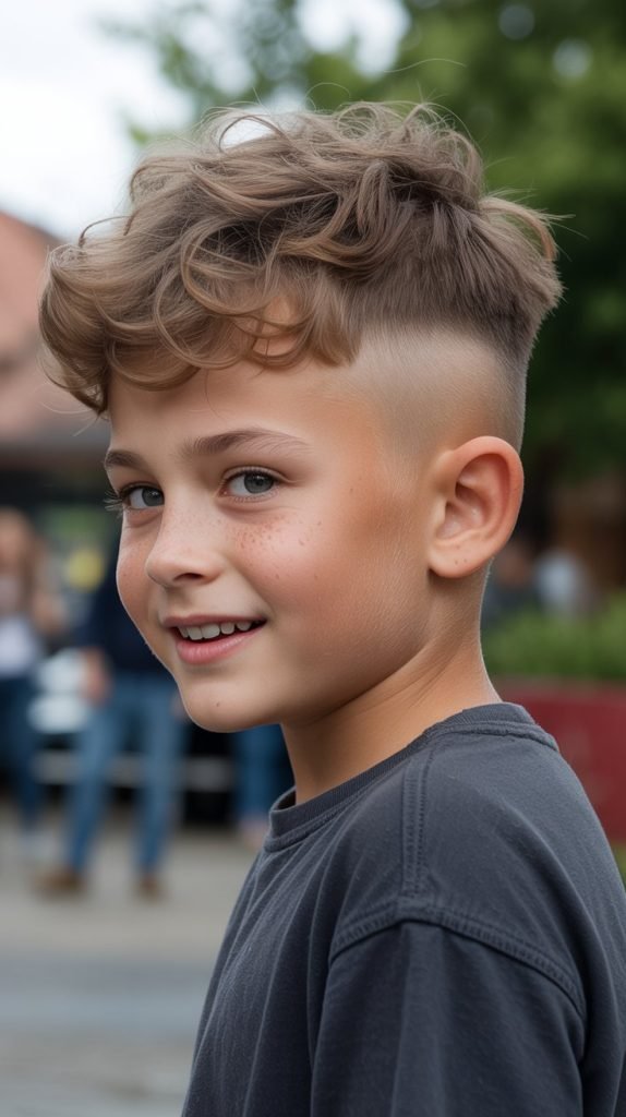 2. High Fade with Textured Top