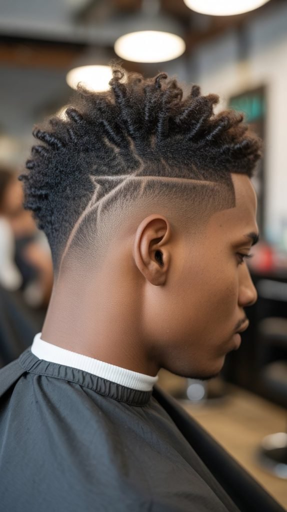 Low Fade with Twist Out