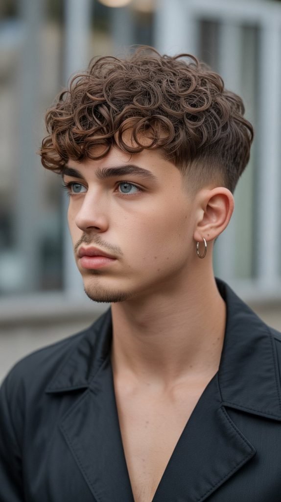 Curly Bowl Cut (Modern)