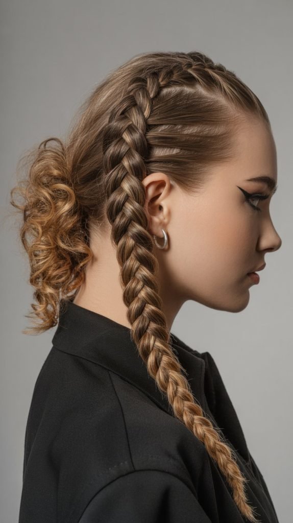 Curly Mohawk Braid