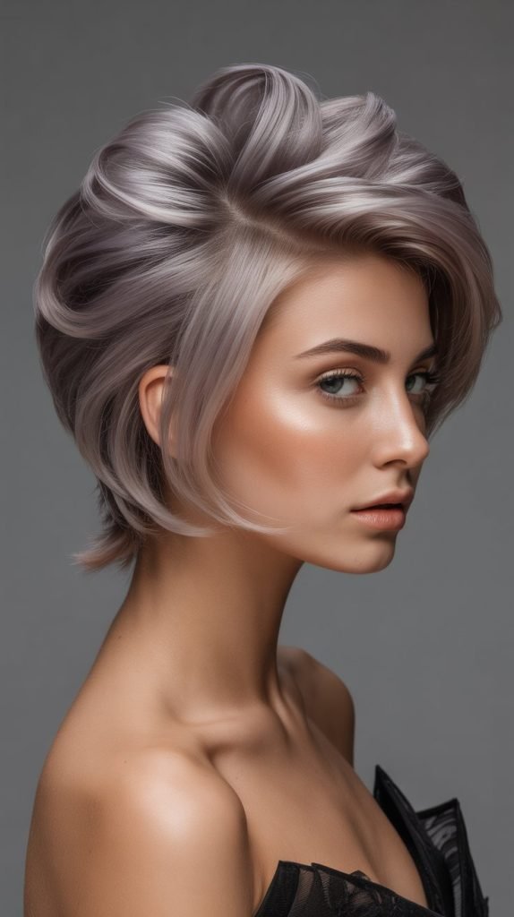 Voluminous Crown Butterfly Cut