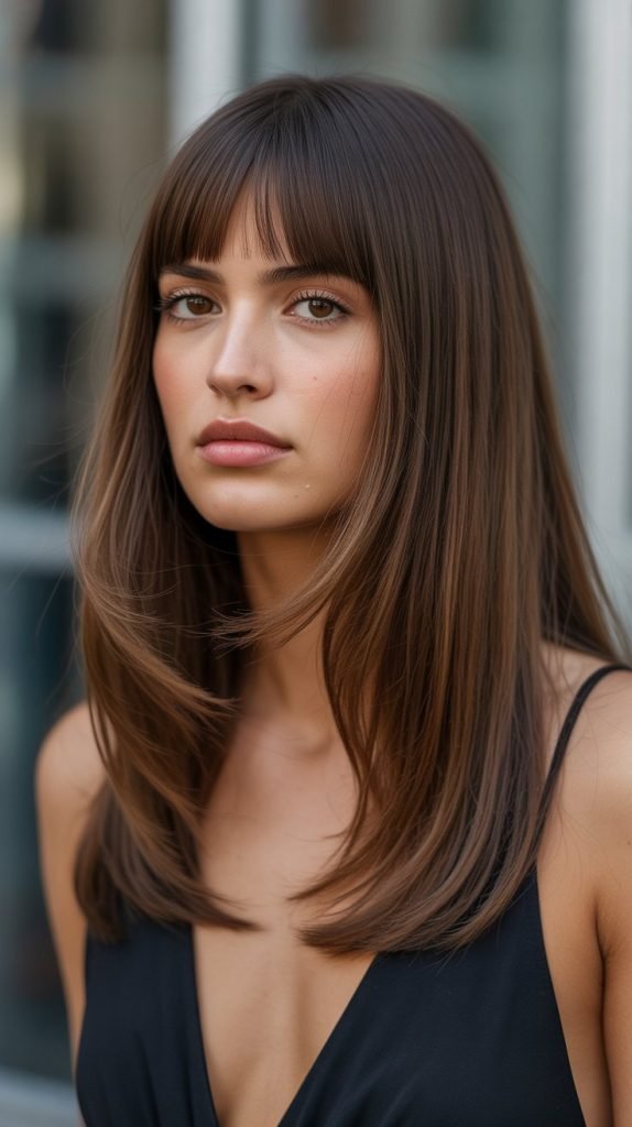 Butterfly Haircut with Long Curtain Bangs