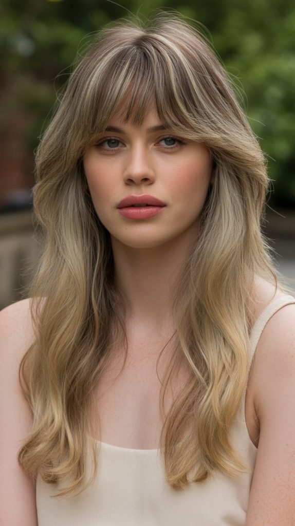 Butterfly Haircut with Feathered Fringe