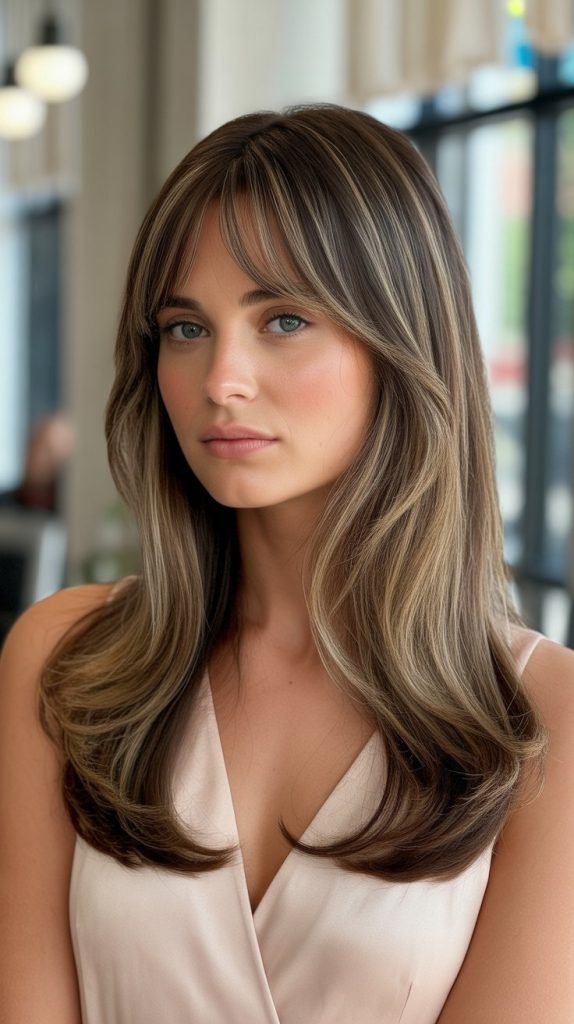  Classic Butterfly Cut with Curtain Bangs