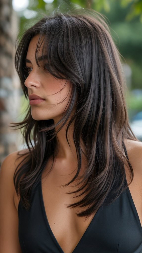 Layered Butterfly Cut for Thick Hair