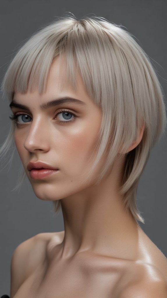 Modern Butterfly Cut with Asymmetrical Bangs