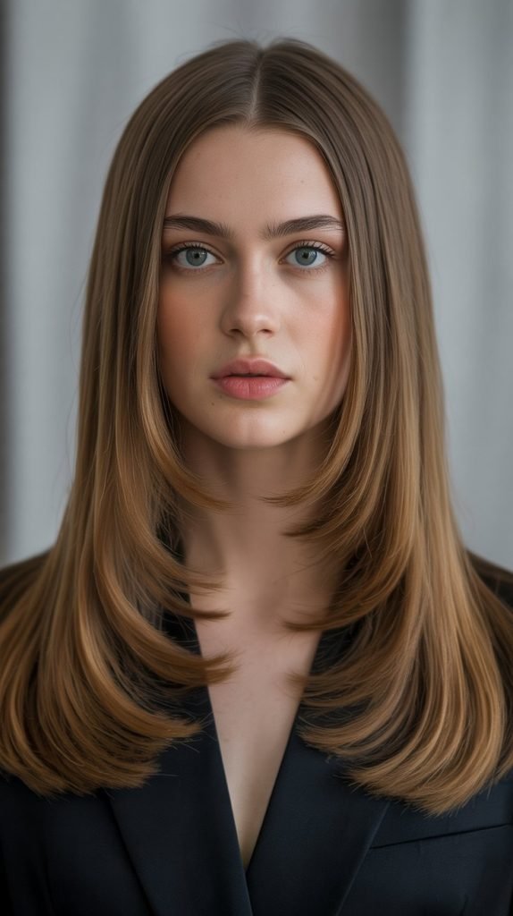 Sleek Butterfly with Center Part