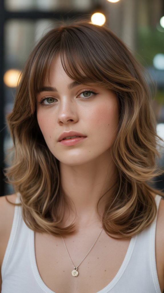  Butterfly Haircut with Micro Bangs