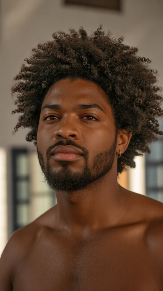 Natural Curly Afro