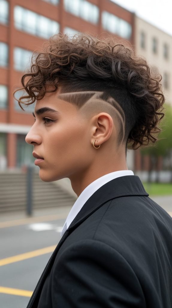 Curly Faux Hawk