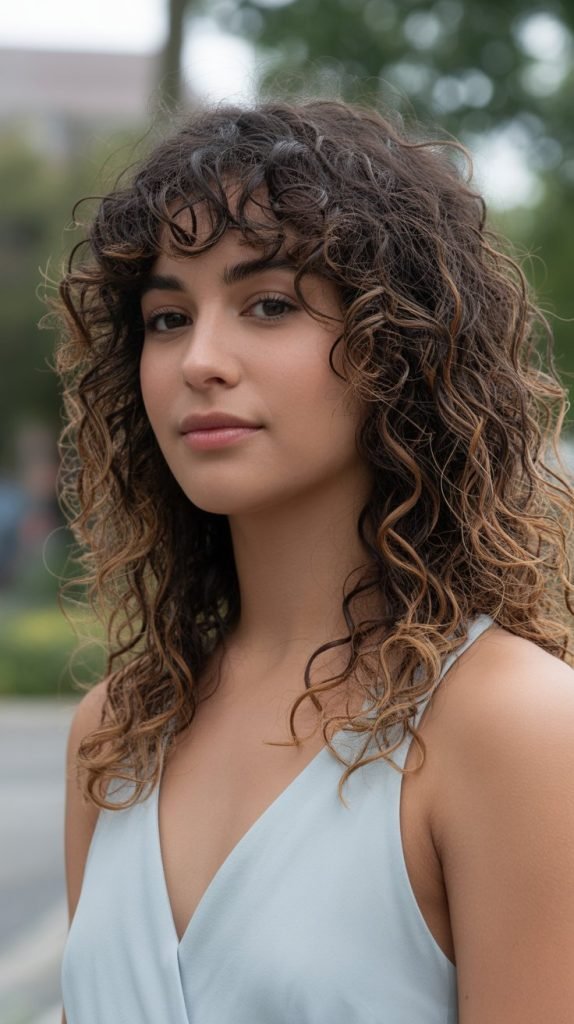 Soft Caramel Highlights for Natural Look