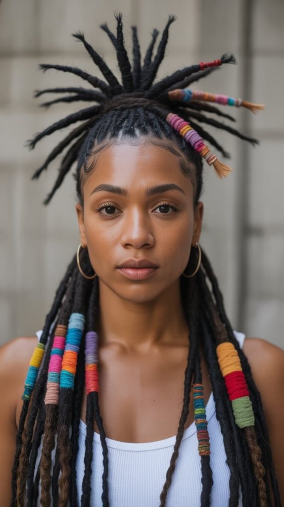 Mohawk with Yarn Wraps