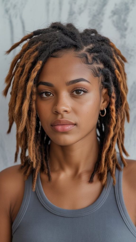 Mohawk with Highlighted Tips