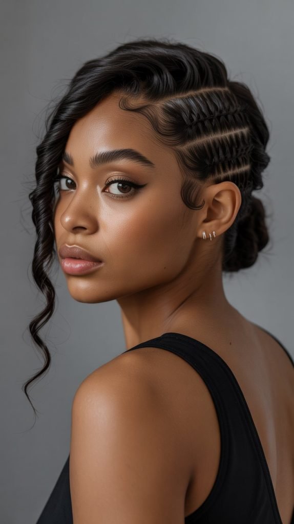 Asymmetric Twisted Updo