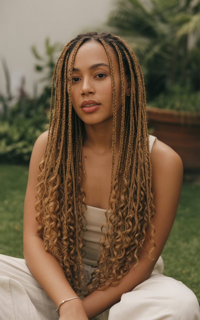 Bohemian Knotless Braids