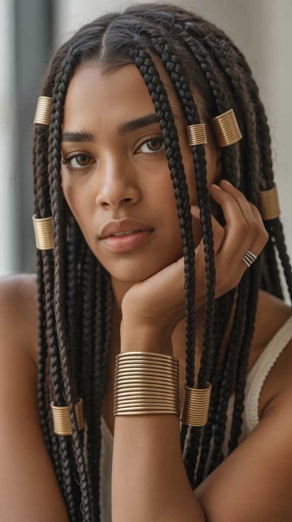 Boho Braids with Hair Rings