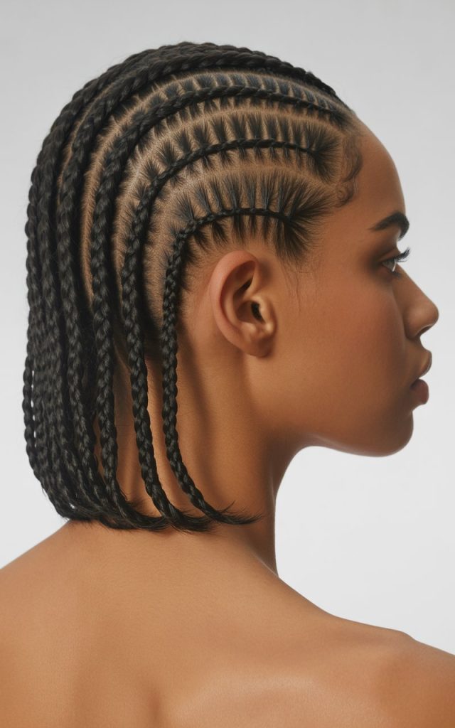 Cornrow Bob Style
