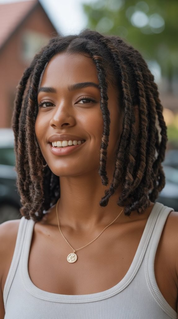 Faux Locs with Twist Base