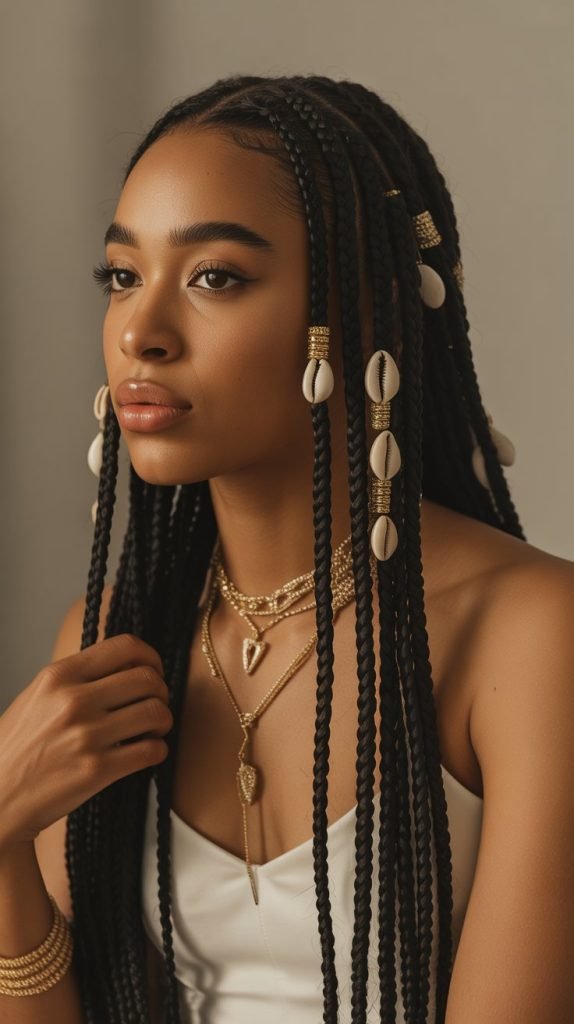 Fulani Braids with Beads