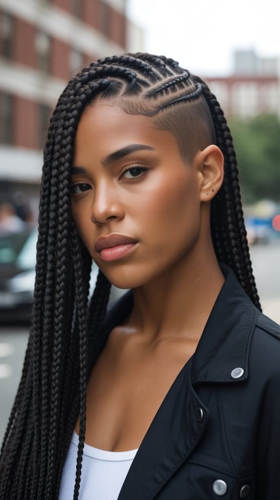 Fulani Braids with Undercut