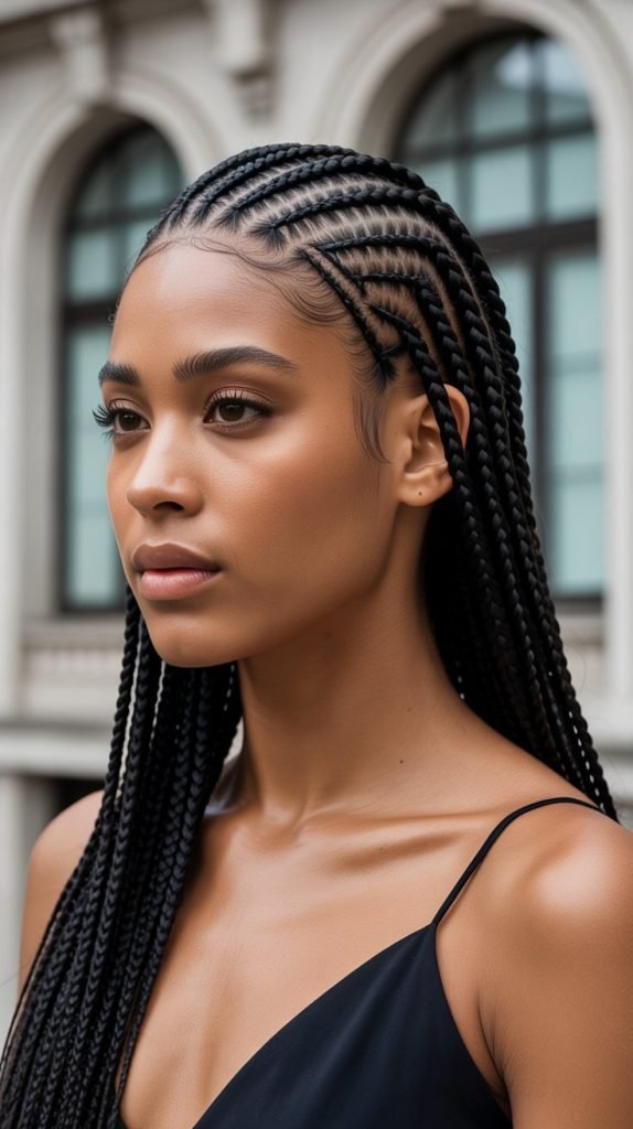 Geometric Cornrow Design