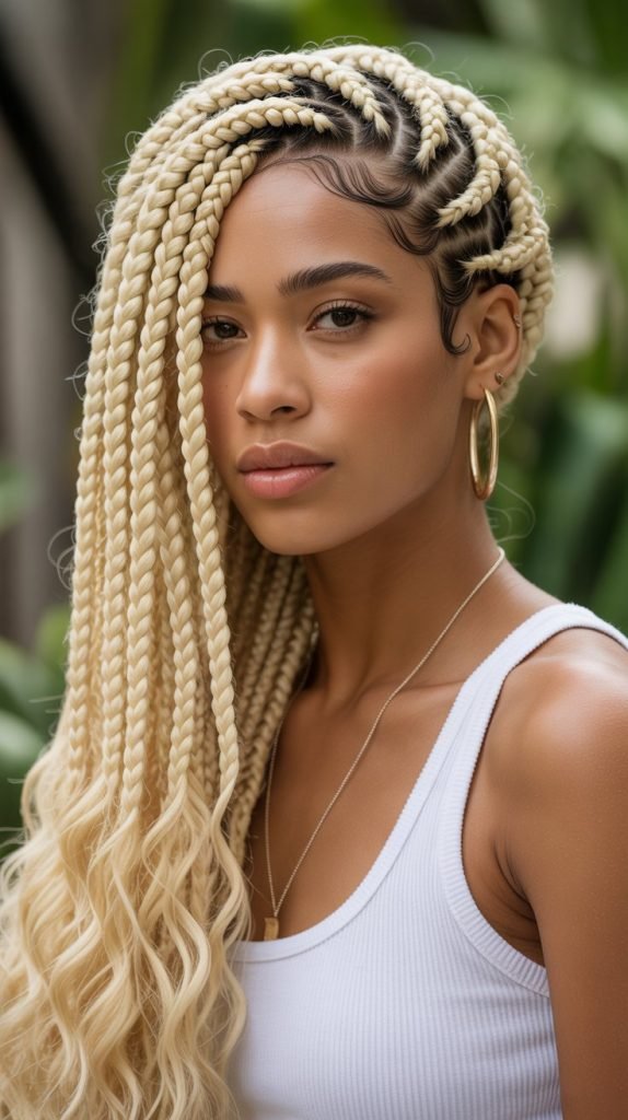 Lemonade Braids with Boho Touch