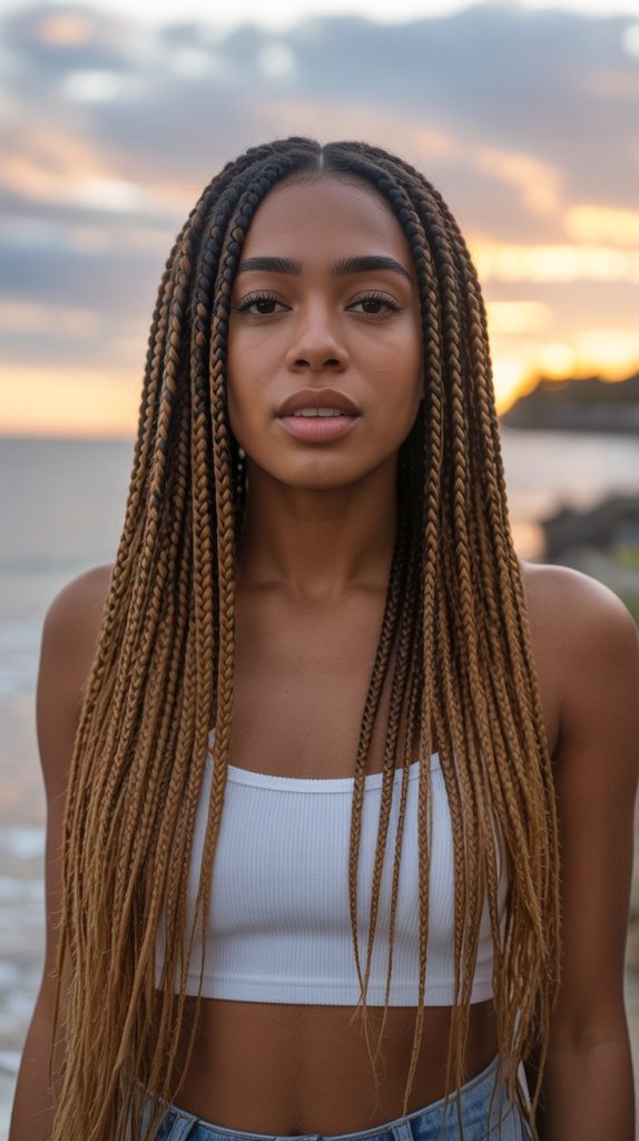 Ombre Box Braids