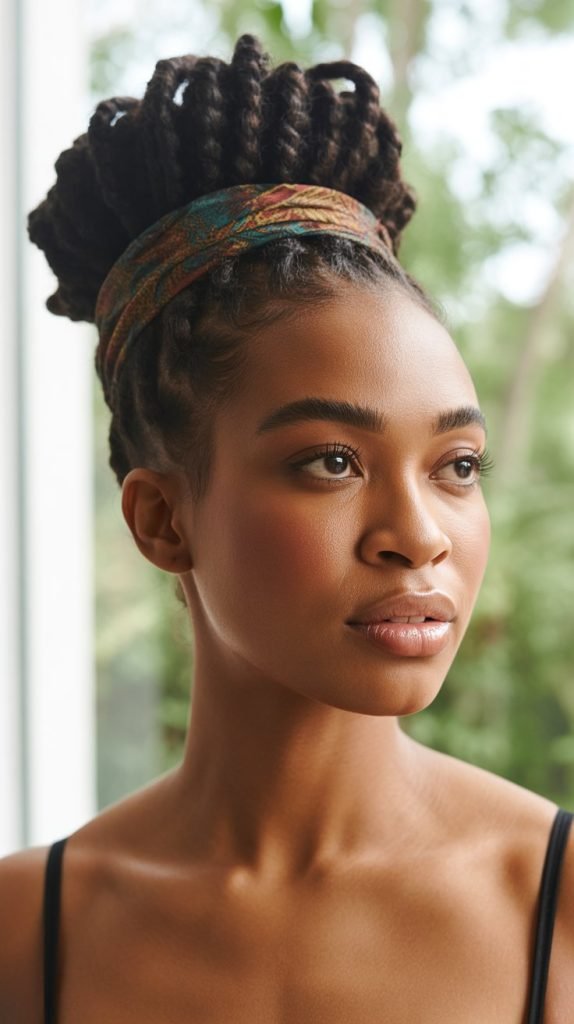 High Puff with Headband