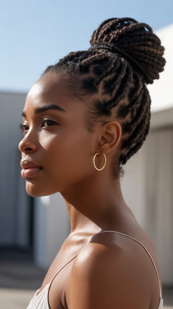 Asymmetrical Side Bun