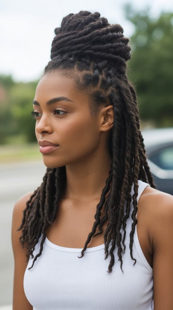 Twisted Half-Up Style