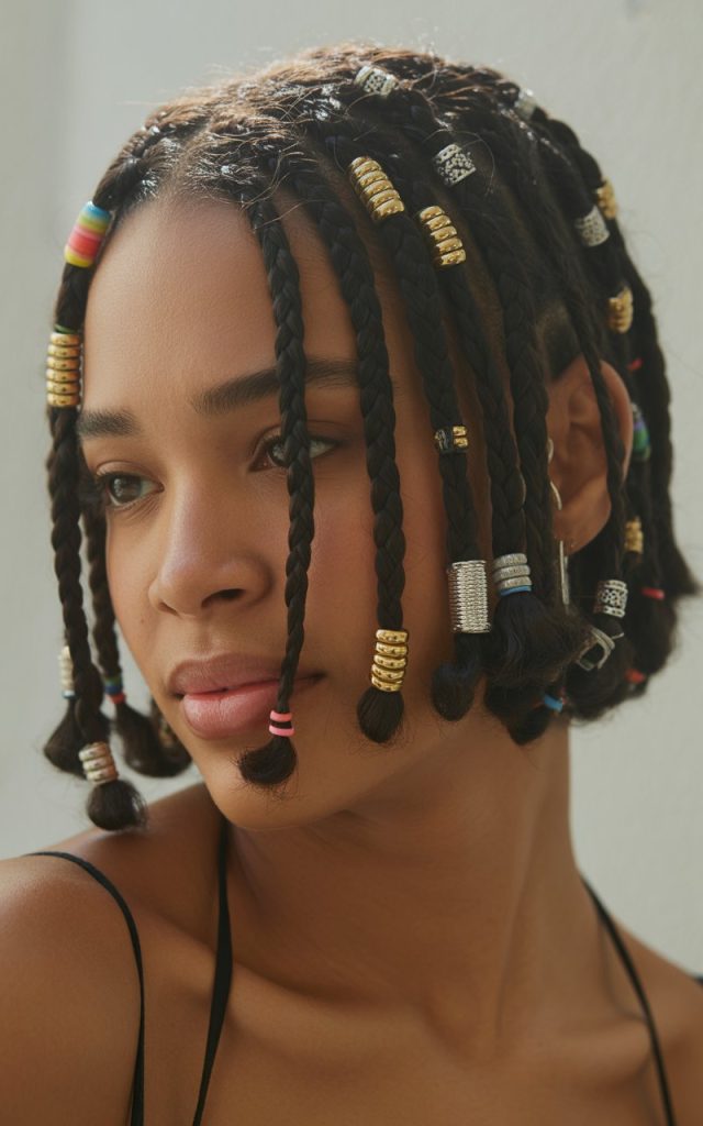 Short Accessorized Braids