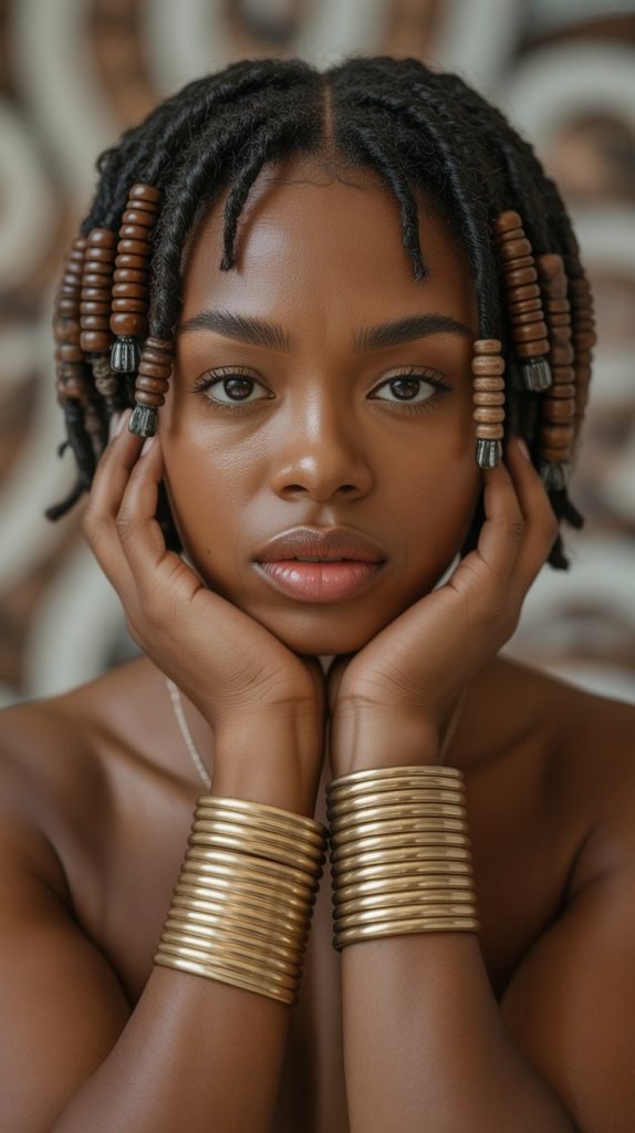 Accessorized Locs with Beads