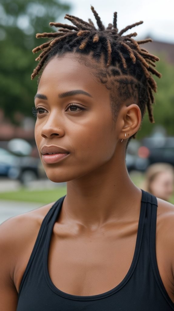 Short Mohawk Dreadlocks