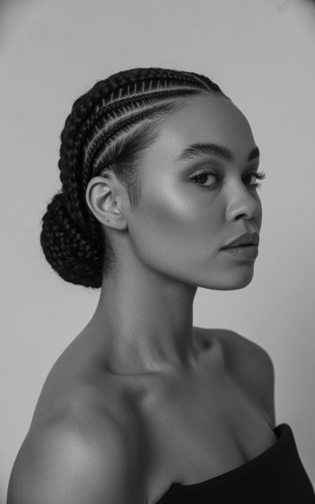Side-Swept Braided Chignon